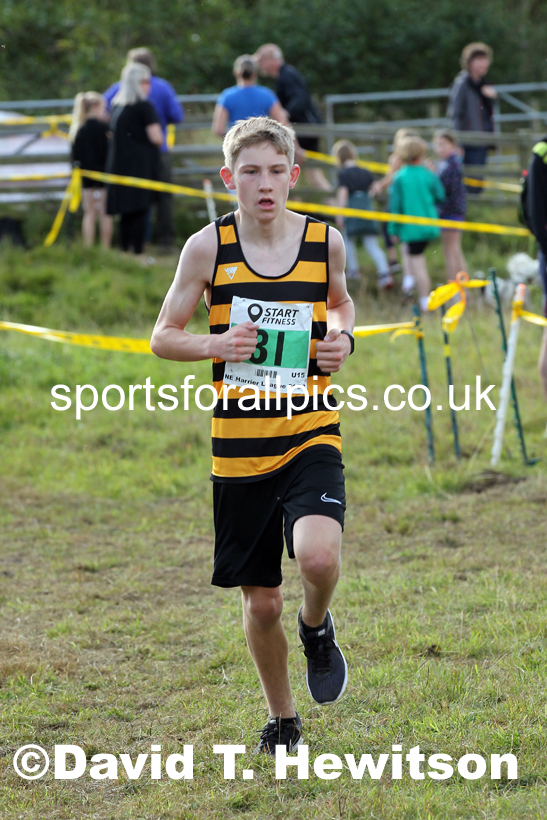 Boys under-15s 2021 North Eastern Harrier League, Druridge Bay. Photo: David T. Hewitson/Sports for All Pics